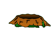Gif animé taupe trou
